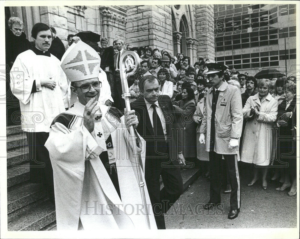 1983 Press Photo Cardinal Joseph Bernardin - Historic Images