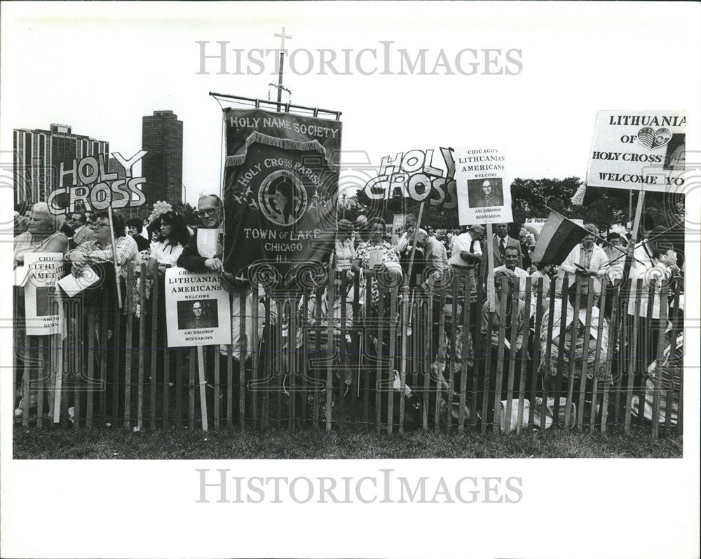 1982 Press Photo Joseph Bernardin American Cardinal Catholic Church Archbishop - Historic Images