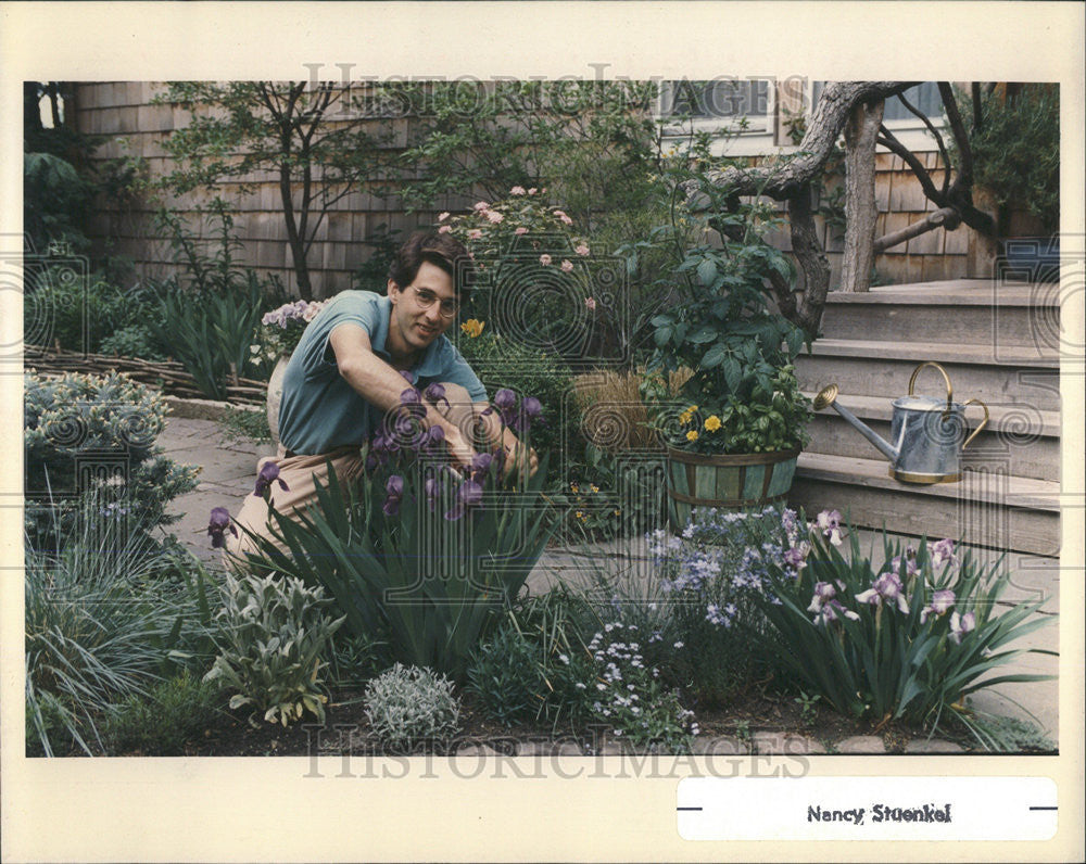 1989 Press Photo Craig Bergmann Chicago Landscape Architect - Historic Images