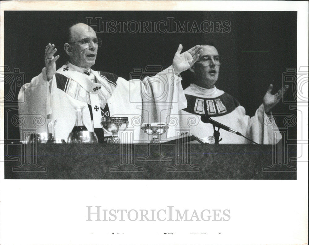 1982 Press Photo Cardinal Joseph L. Bernardin Chicago Archbishop - Historic Images