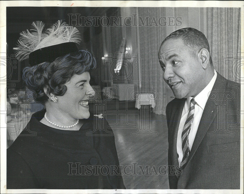 1965 Press Photo Mrs. Edwin Bergman Chicago Socialite - Historic Images