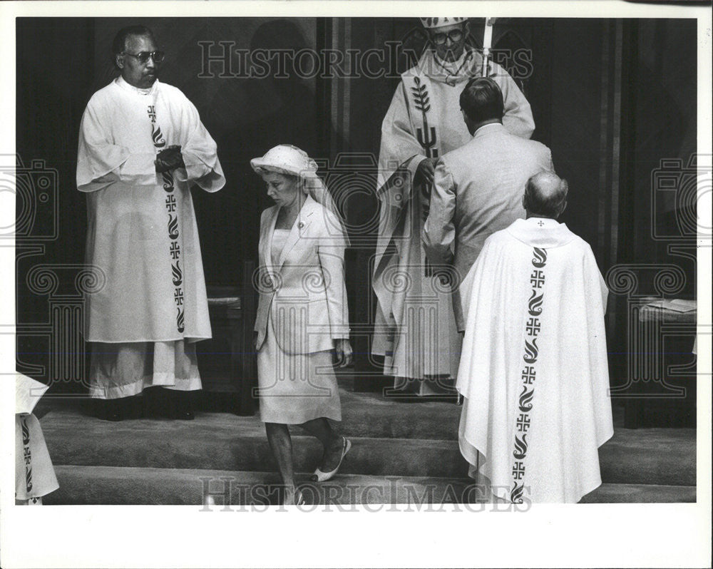 1982 Press Photo Archbishop Cardinal Joseph L Bernardin Roman Catholic - Historic Images