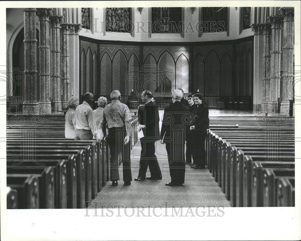 1982 Press Photo Chicago Archbishop Joseph L. Bernardin - Historic Images