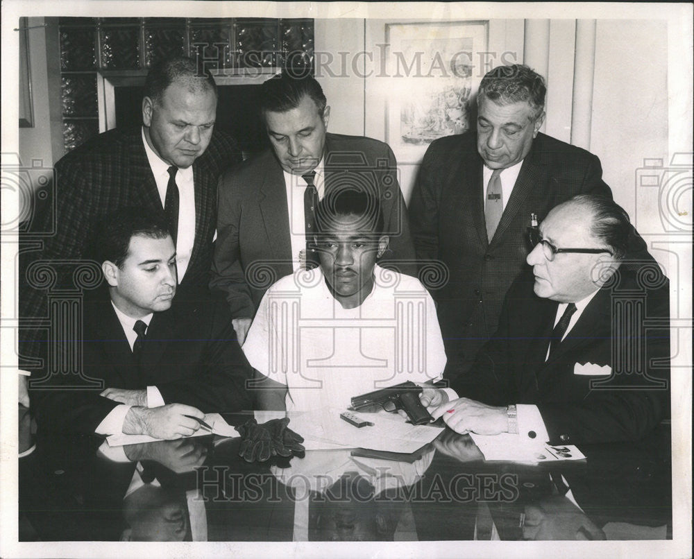 1961 Press Photo Herman Bernette Murder Rober County Jail - Historic Images