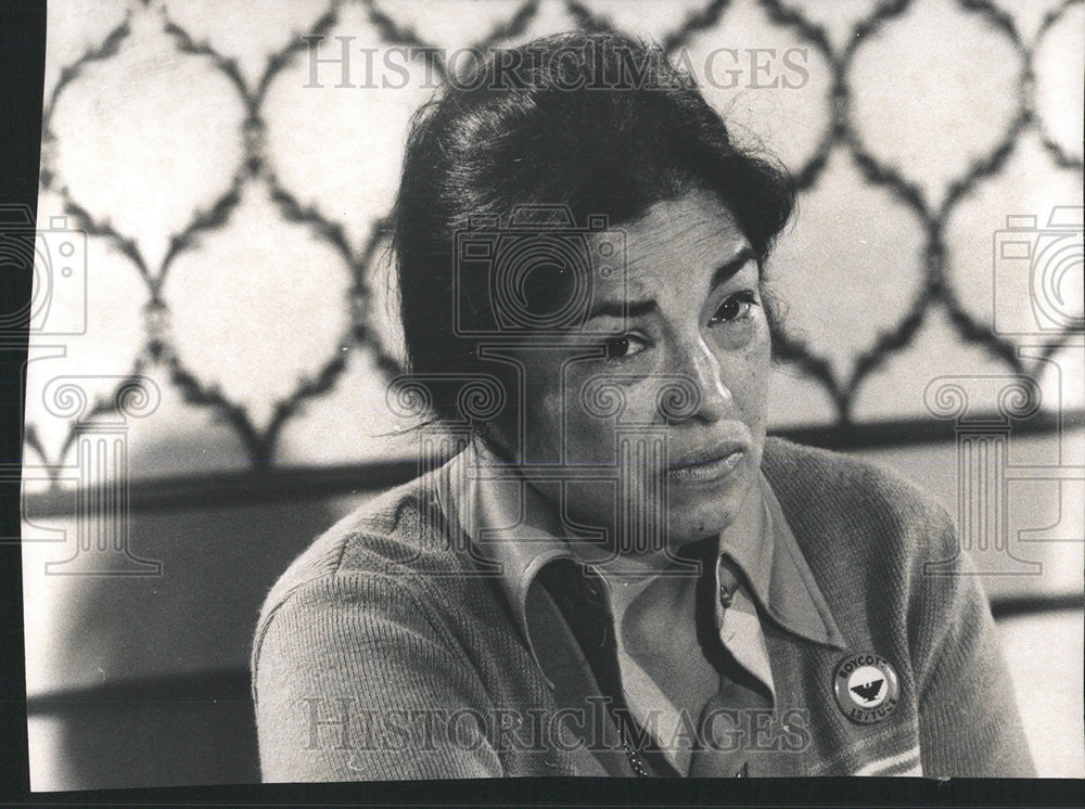 1974 Press Photo Mrs Dorothy Inciong Cutler NSO director San Juan room Sheraton - Historic Images