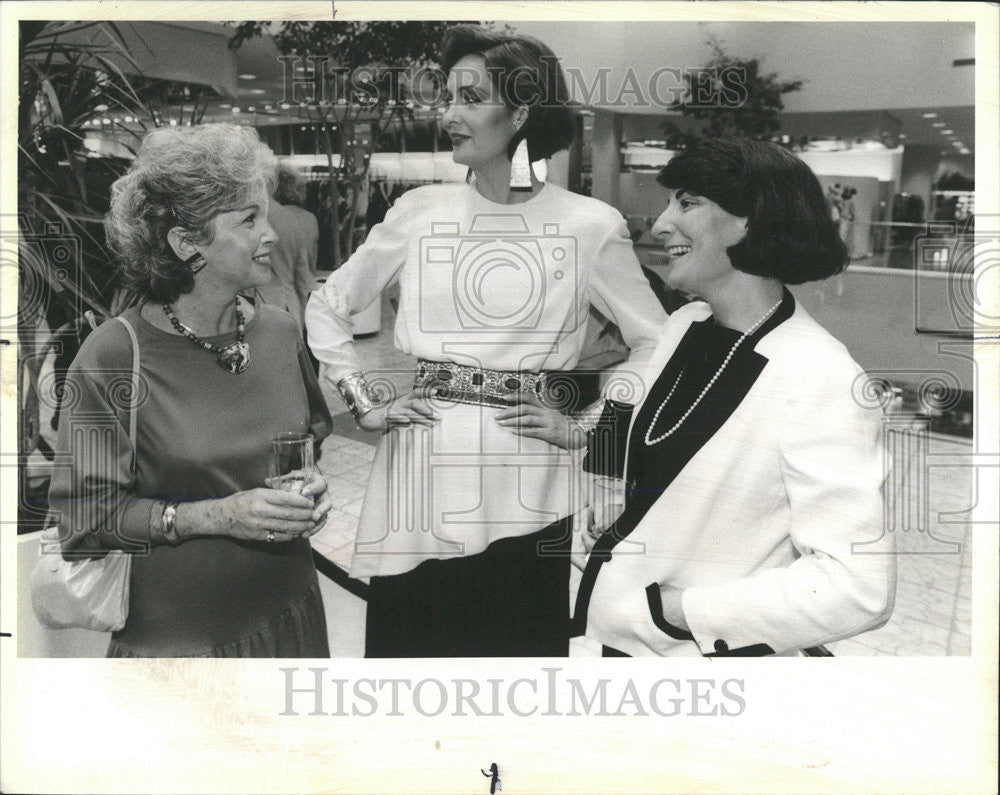 1984 Press Photo Fashion Ornate North Brook Store Joan Halper Highland Park Gift - Historic Images