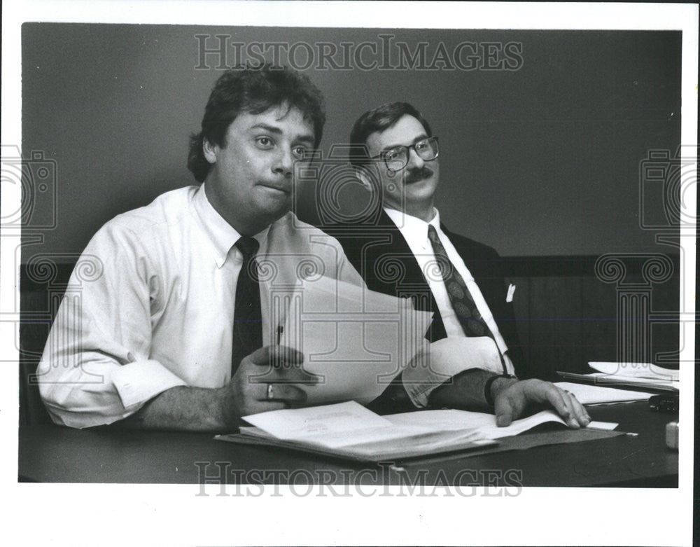 1993 Press Photo North Township Trustee G Gregory Cvitkovich - Historic Images