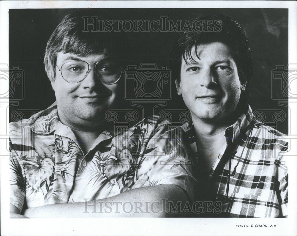 1985 Press Photo Steve Dahl Chicago radio Garry Meire partner entertainer show - Historic Images