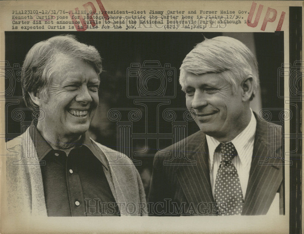 1976 Press Photo Governor Kenneth Curtis - Historic Images