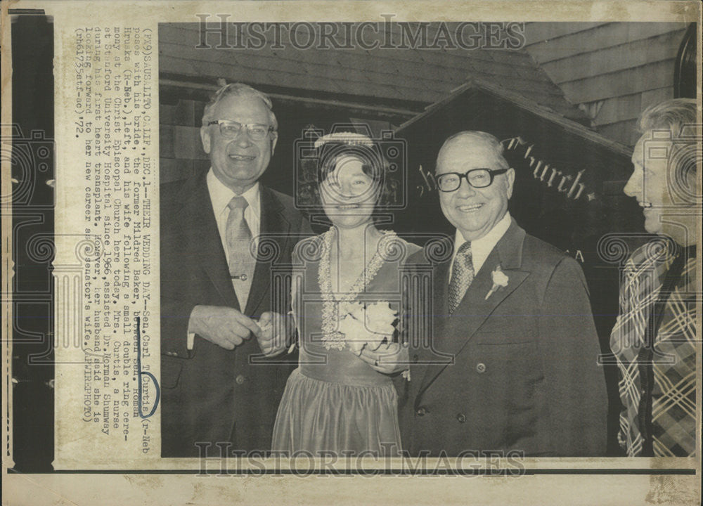 1972 Press Photo Carl T Curtis Senator Politician - Historic Images