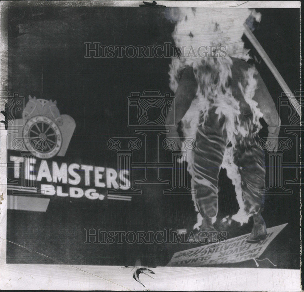 1957 Press Photo Dave Beck President of the International Teamsters Union - Historic Images