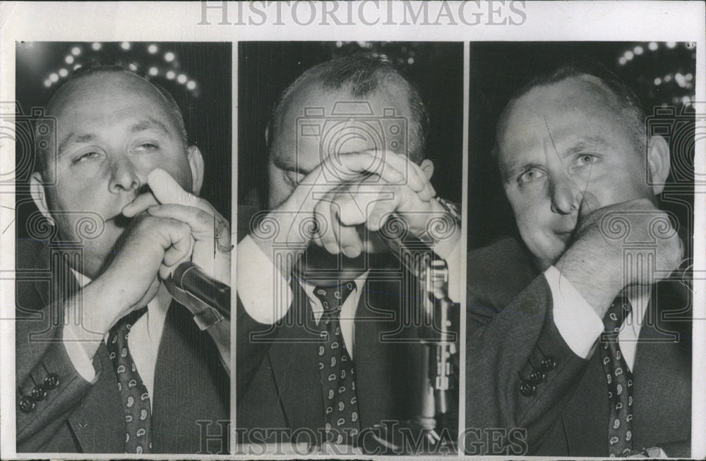 1957 Press Photo Washington Senate rackets investigating committee Dave Beck - Historic Images