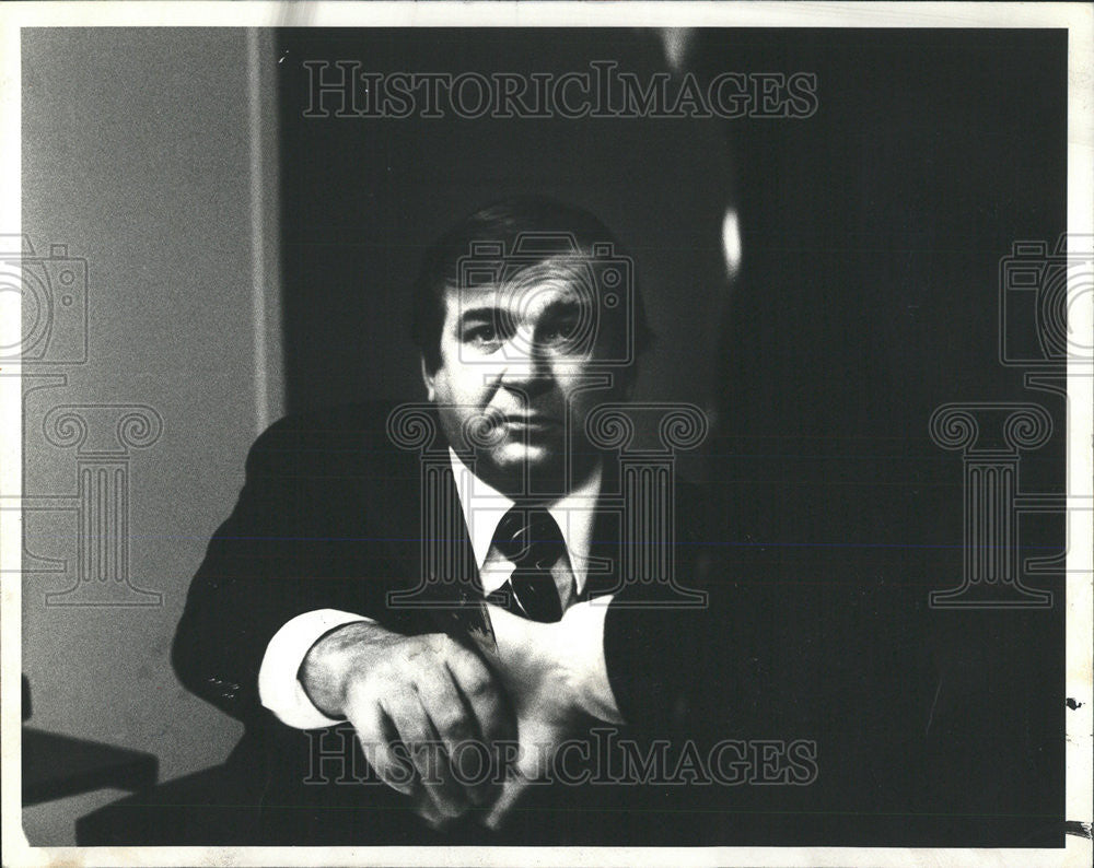 1978 Press Photo Fire Commander Robert Quinn Richard Albrecht Mayor Bilandic - Historic Images