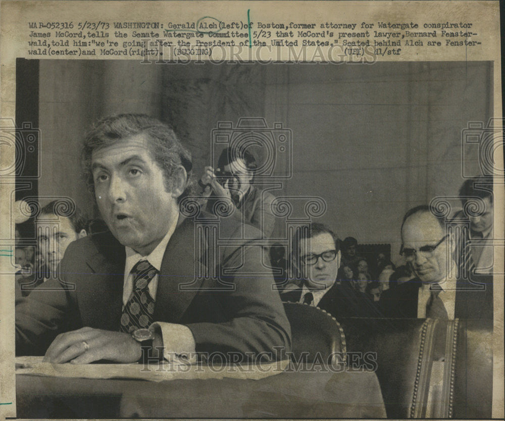 1973 Press Photo Gerald Alch (Attorney) - Historic Images