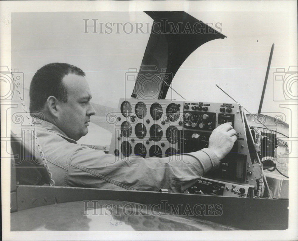 1967 Press Photo BD2 Cruise Plane James Bede Instrument panel single engine - Historic Images