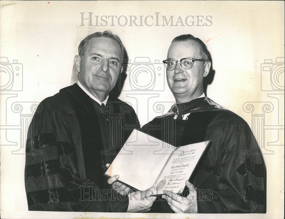 1964 Press Photo Chicago Hon Ray Irvin Klngbiel Douglas Schwantes Chief Justice - Historic Images