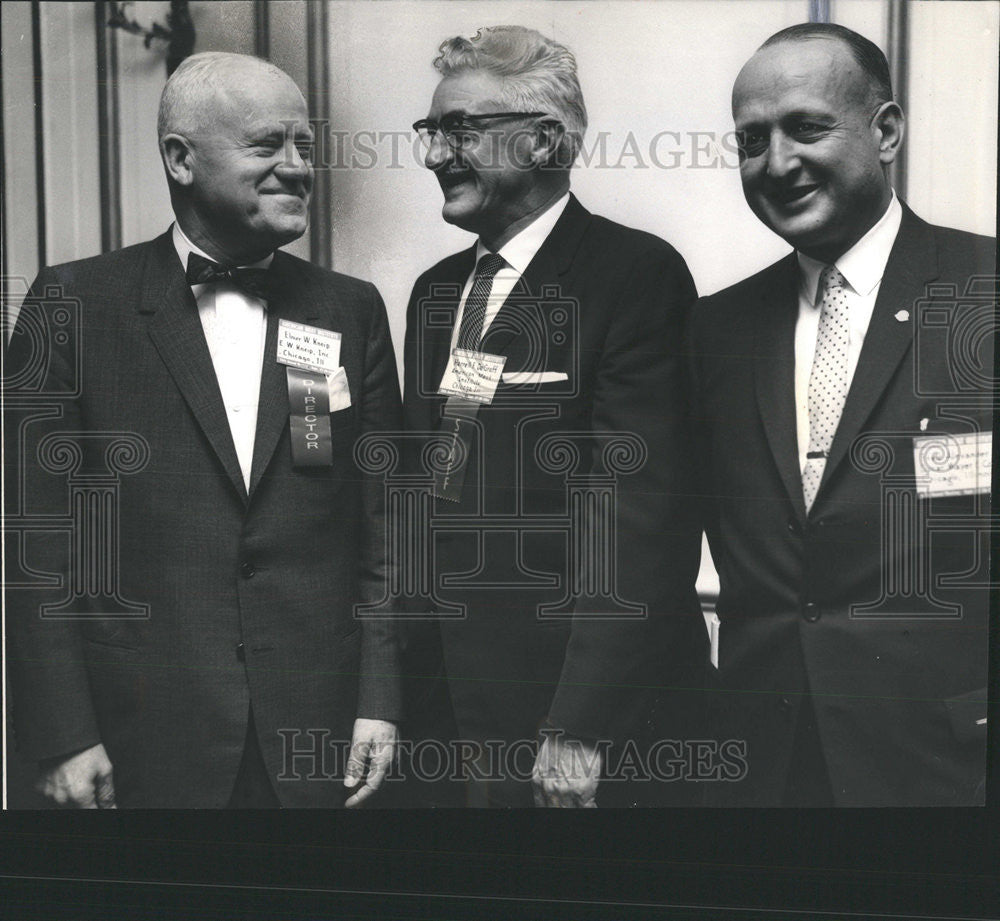 1964 Press Photo E.W. Kneip President Dr. Herrell De Graff Fred W. Alexander - Historic Images