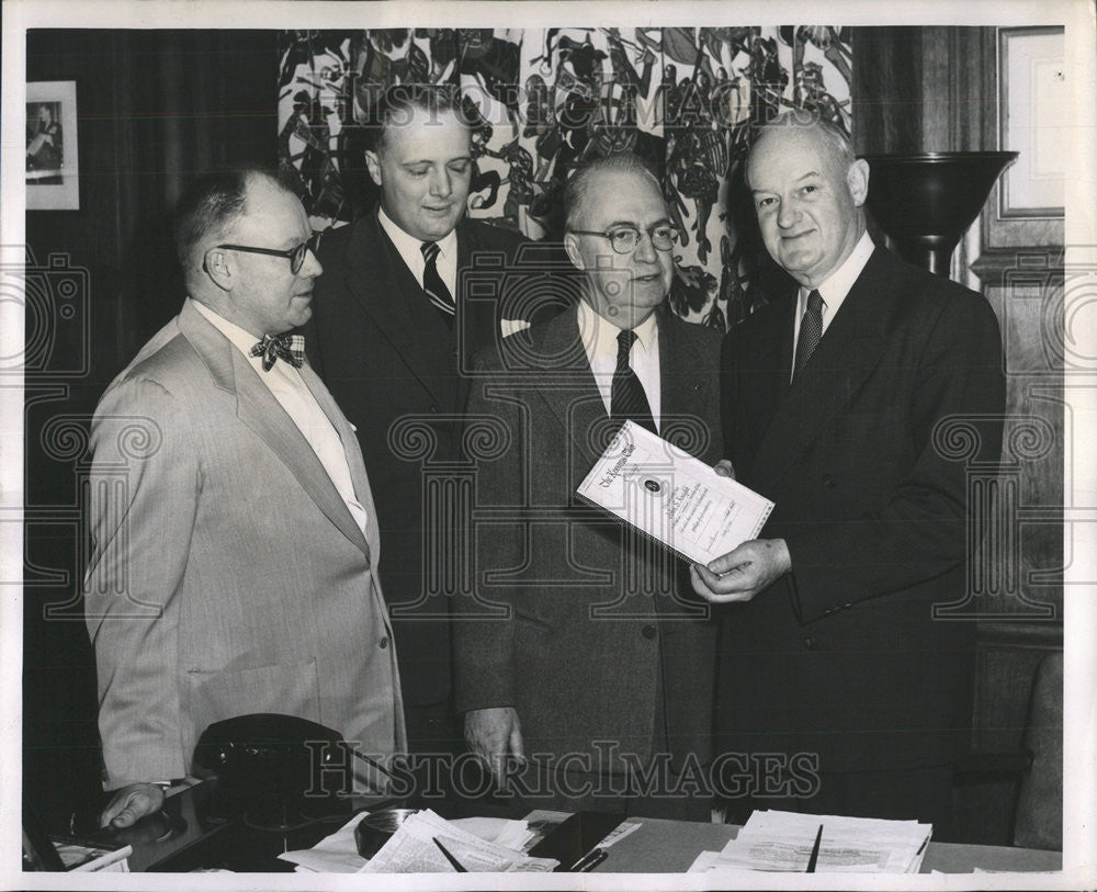 1955 Press Photo John S. Knight Publisher Editor Daily News - Historic Images