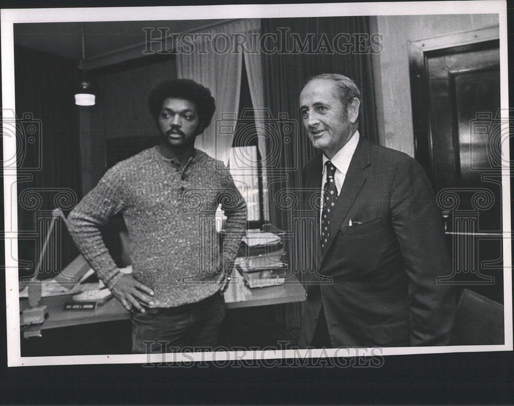 1971 Press Photo Rev Jesse Jackson John Gardner Chairman Citizens Lobby - Historic Images