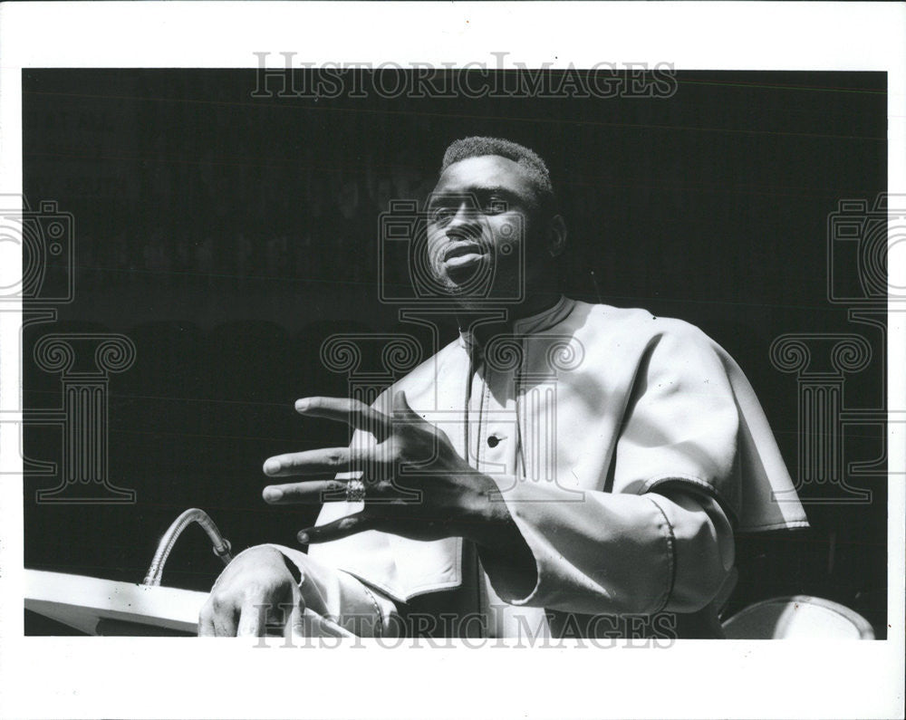 1994 Press Photo Troy Garner former member Black Gangster Disciples Englewood - Historic Images