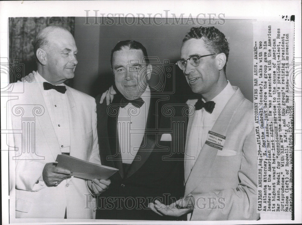 1958 Press Photo Attorney E Smythe Gambrell Atalnta - Historic Images