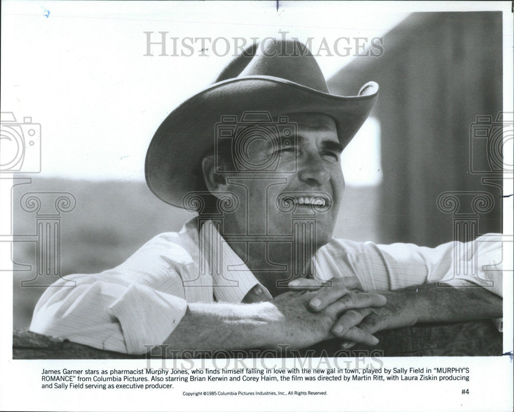 1986 Press Photo James Garner  Hollywood Actor Oscar Winner - Historic Images