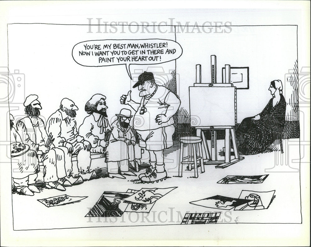 1986 Press Photo Political Cartoon By B. Kilban - Historic Images