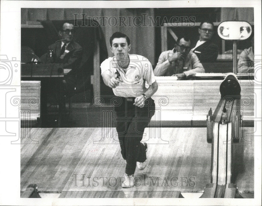 1959 Press Photo Bowling Player Championship - Historic Images