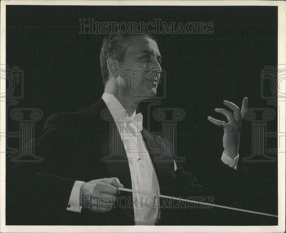 1961 Press Photo Vladimir Golschmann conductor St Louis Chicago symphony music - Historic Images