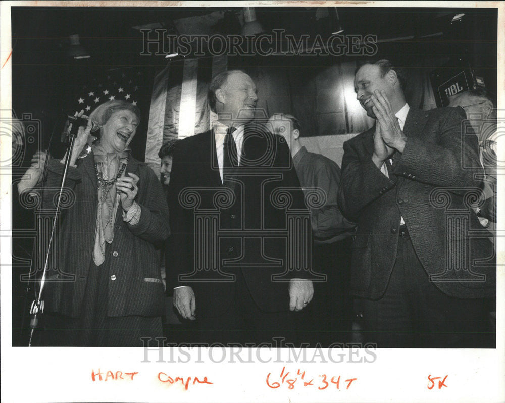 1990 Press Photo Democratic Gubernatorial Nominee Neil F. Hartigan - Historic Images