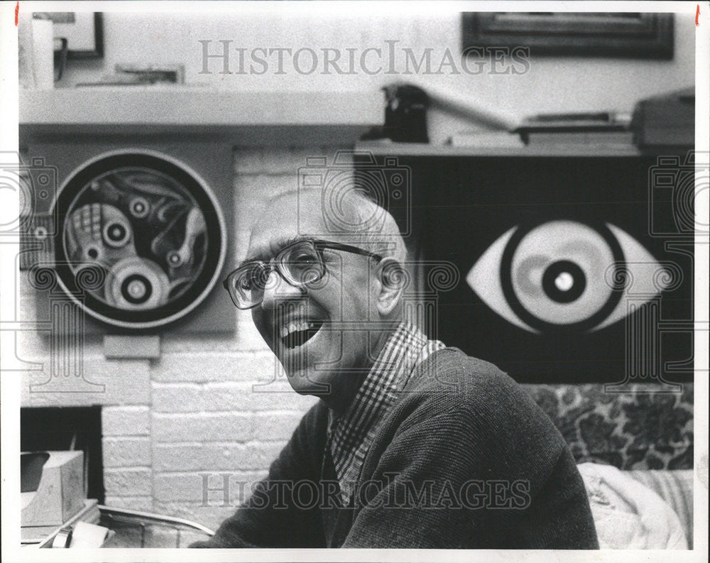 1991 Press Photo Carmelo Gannnello Of Oak Park To Continue Producing Artwork - Historic Images