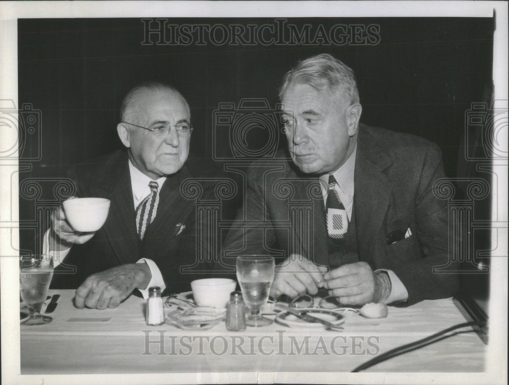 1943 Press Photo Frank Gannett Newspapers Rochester national Food Conference - Historic Images