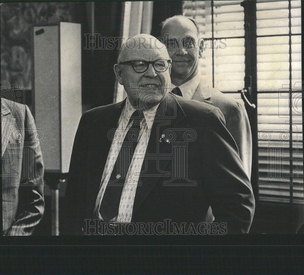 1973 Press Photo Stanley Kresge Field Museum trustee Blaine Yarrington board - Historic Images