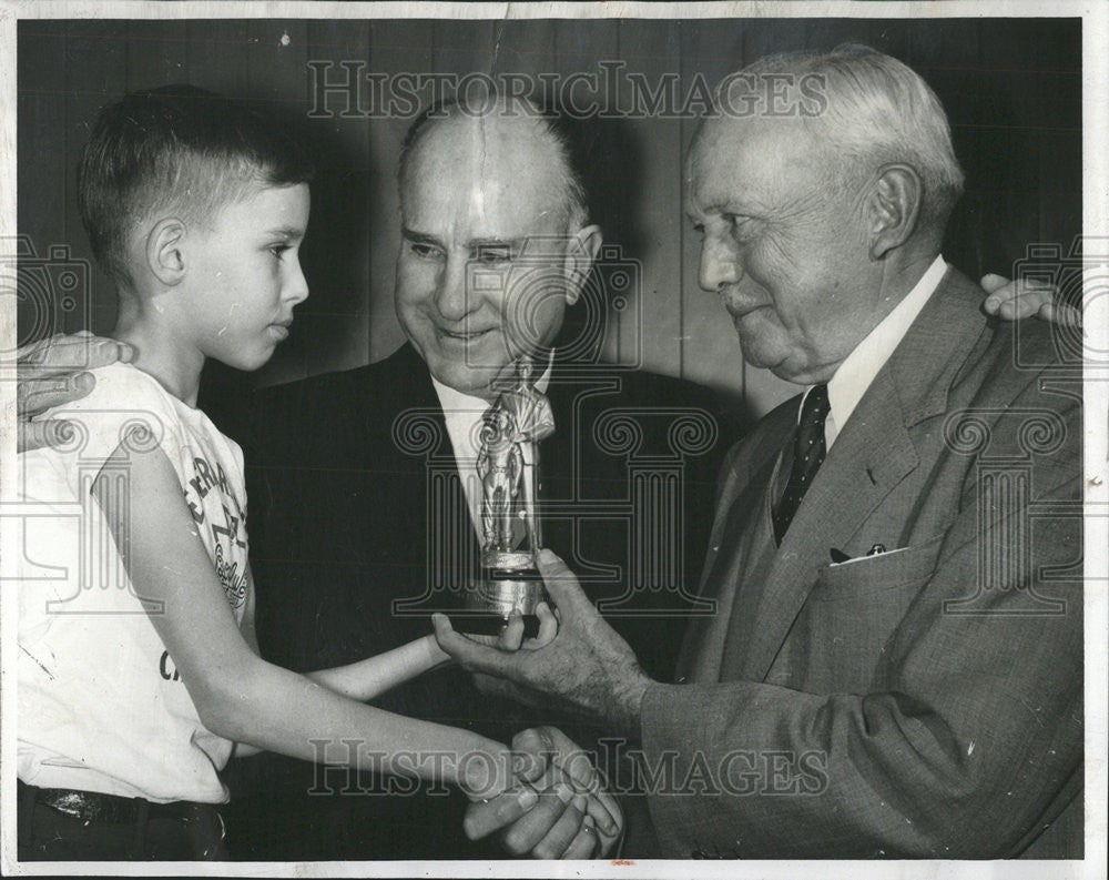 1959 Press Photo Carl Kresi Robert Slepicka Wood Boys Club Luncheon Chicago - Historic Images