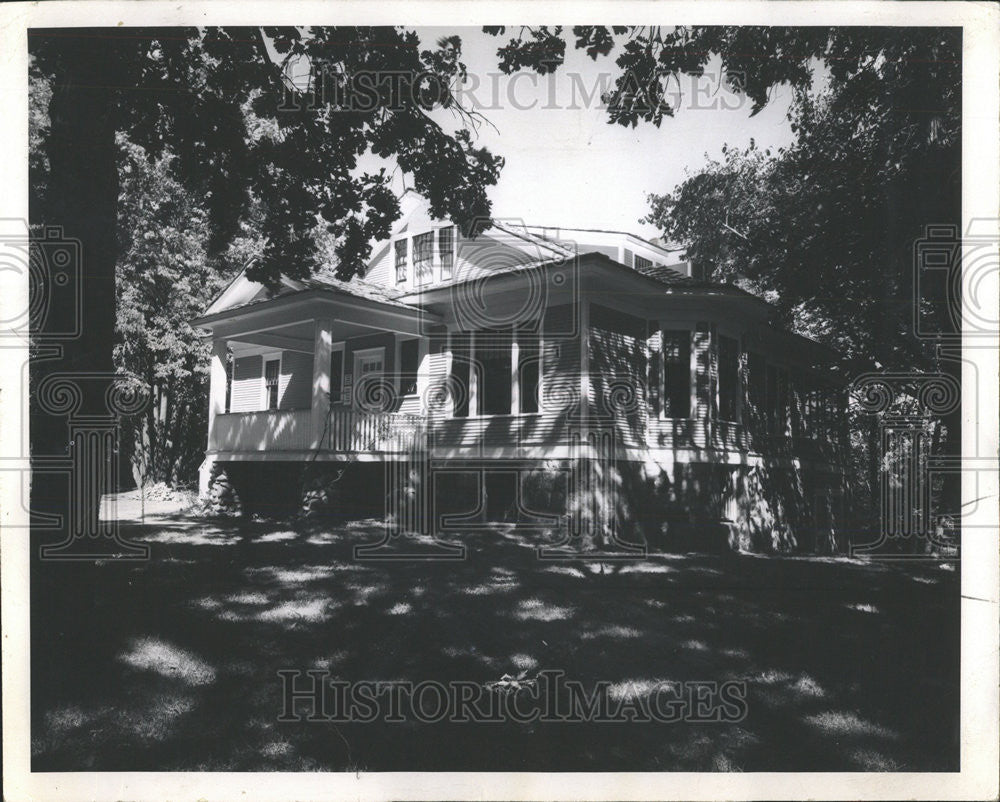 1972 Press Photo Charles A. Lindbergh Jr. House Little Falls Minnesota - Historic Images