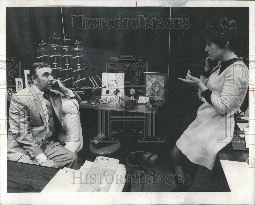 1969 Press Photo Barry Lipin President US Auto Key Club Leasing Sandra Taylor - Historic Images