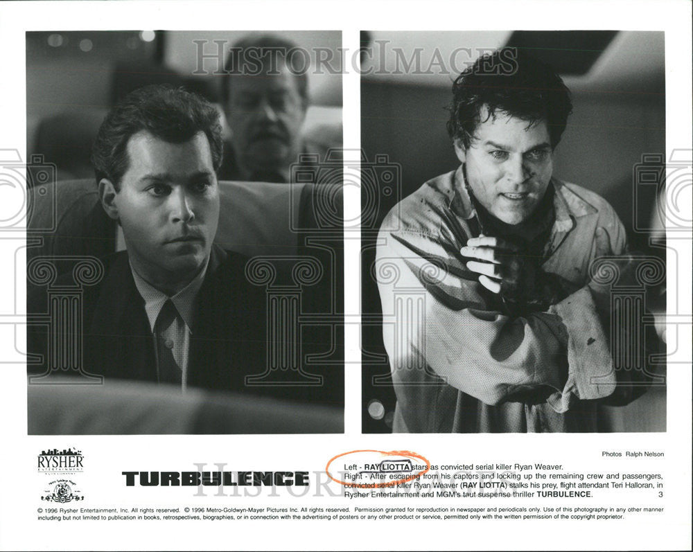 1996 Press Photo Ray Liotta Ryan Weaver American actor Henry Hill crime drama - Historic Images