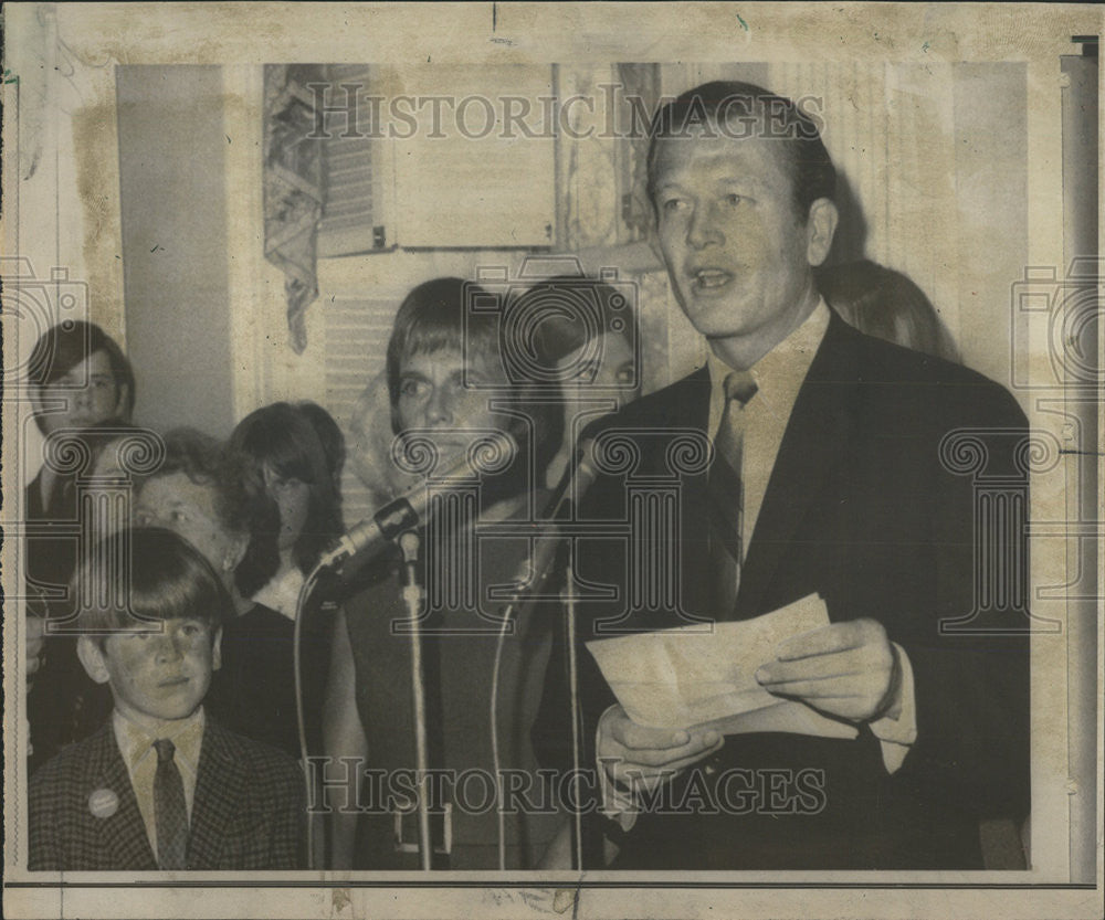 1969 Press Photo Mary New York Mayor John Lindsay Four year term Wife Son - Historic Images