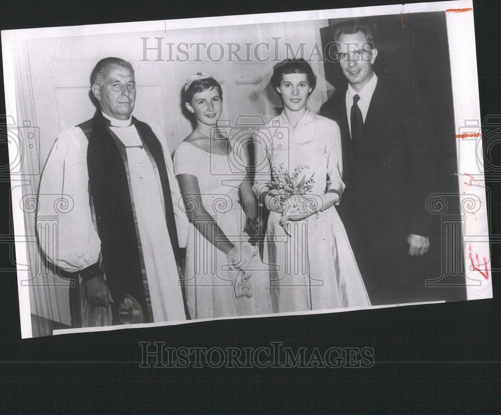 1957 Press Photo Lindstorm Whom Miss Bergman Left For Rossellini Is In Marriage - Historic Images