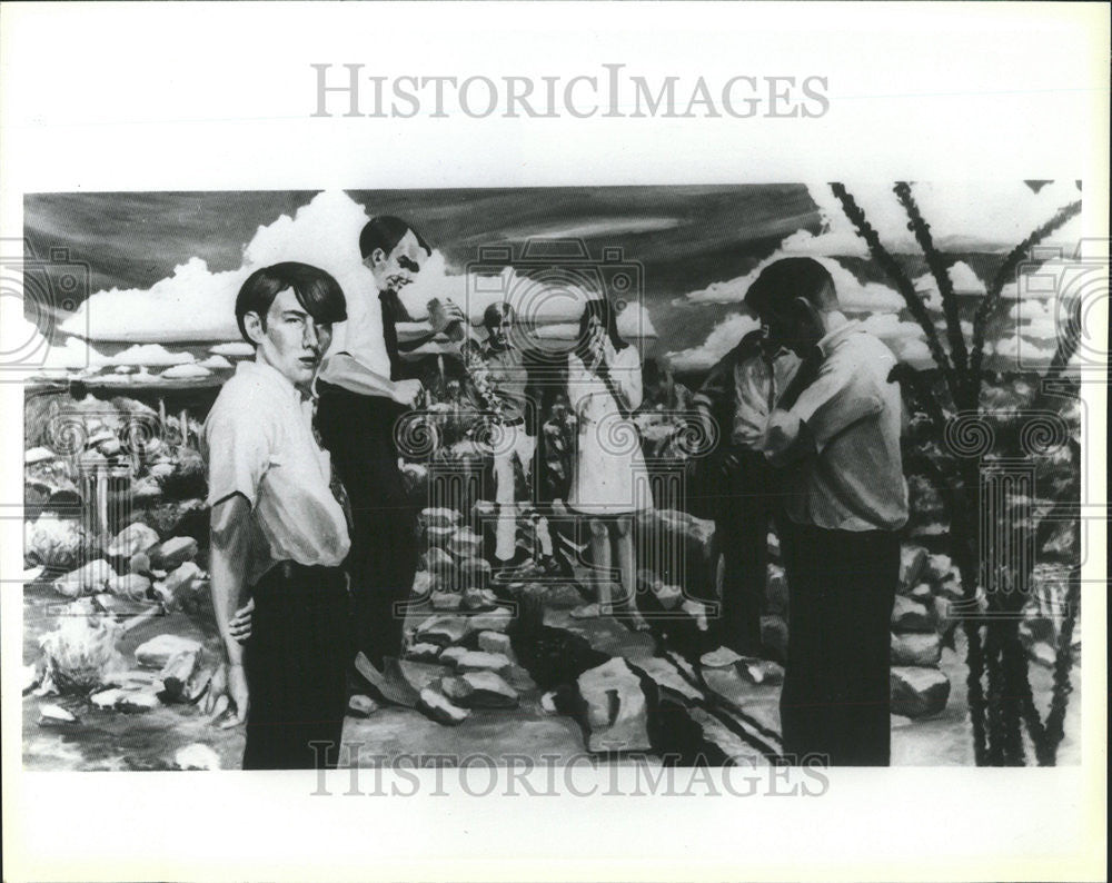 1980 Press Photo Funeral Eric Fischl Artist Chicago - Historic Images