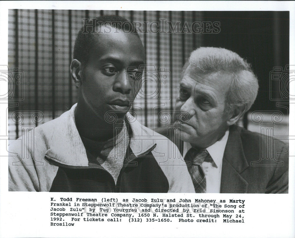 1993 Press Photo K.Todd Freeman and Lois Smith Become Members of Ensemble Cast - Historic Images