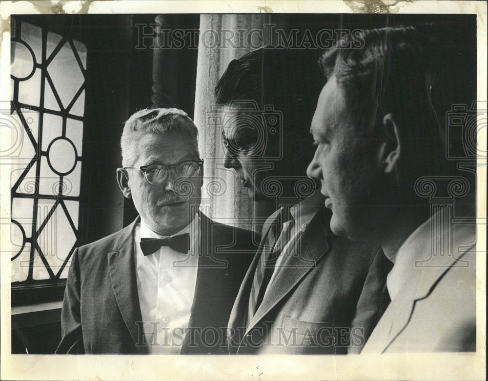 1964 Press Photo Mack Lambert William Smith Popcorn Institute Richard Day - Historic Images