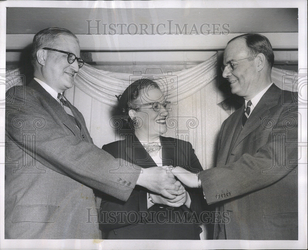 1952 Press Photo Lambert Of Harvey Welles Elect To Board Of Managers YMCA - Historic Images