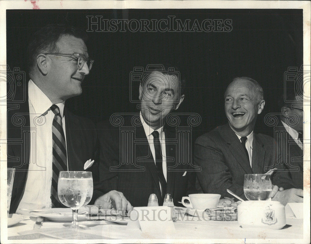 1963 Press Photo Associated Business Publication&#39;s Meeting- Speaker&#39;s Table - Historic Images