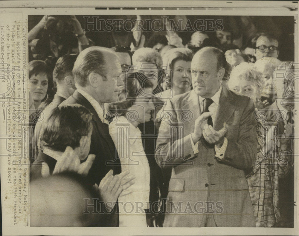 1974 Press Photo Former Defense Secretary Melvin Laird - Historic Images