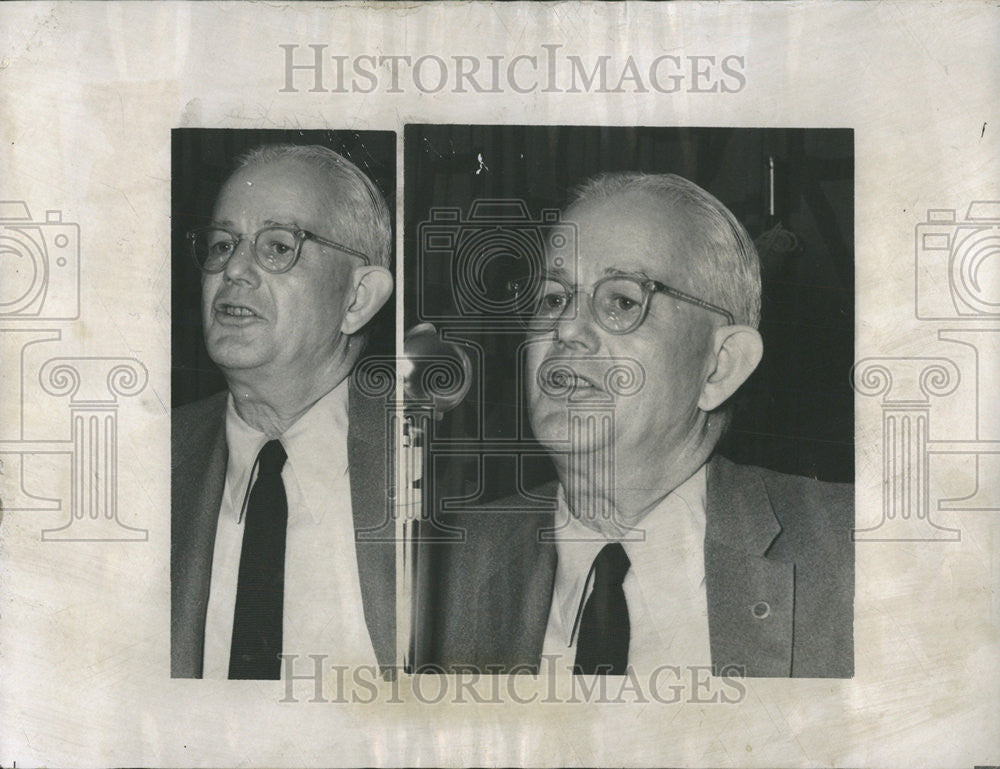 1957 Press Photo Dr. Norman Hillberry director Argonne National Laboratory - Historic Images