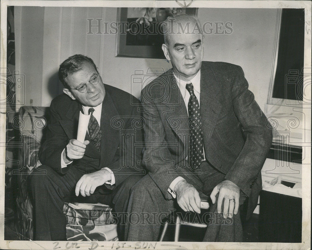 1944 Press Photo Sidney Hillman Philip Murray CIO - Historic Images