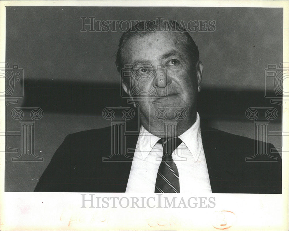 1985 Press Photo McCormick Place security chiefJohn Jack killackey Chicago Snap - Historic Images