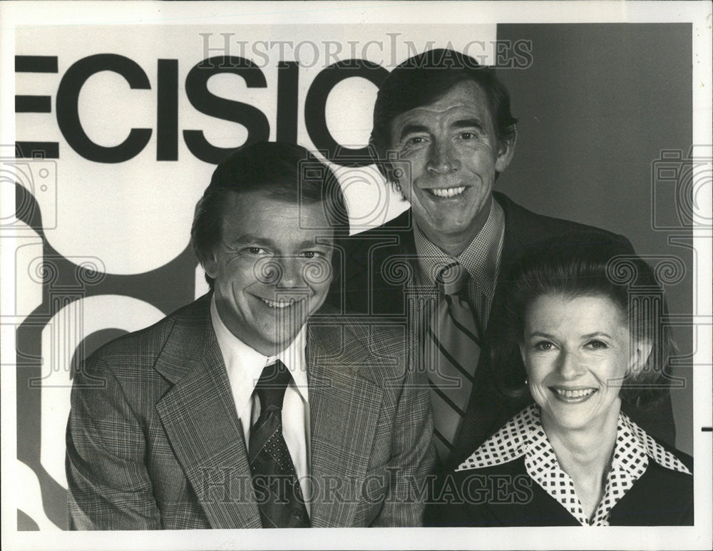 1976 Press Photo Kansas City Jim Hartz Betty Furness Douglas Kiker - Historic Images