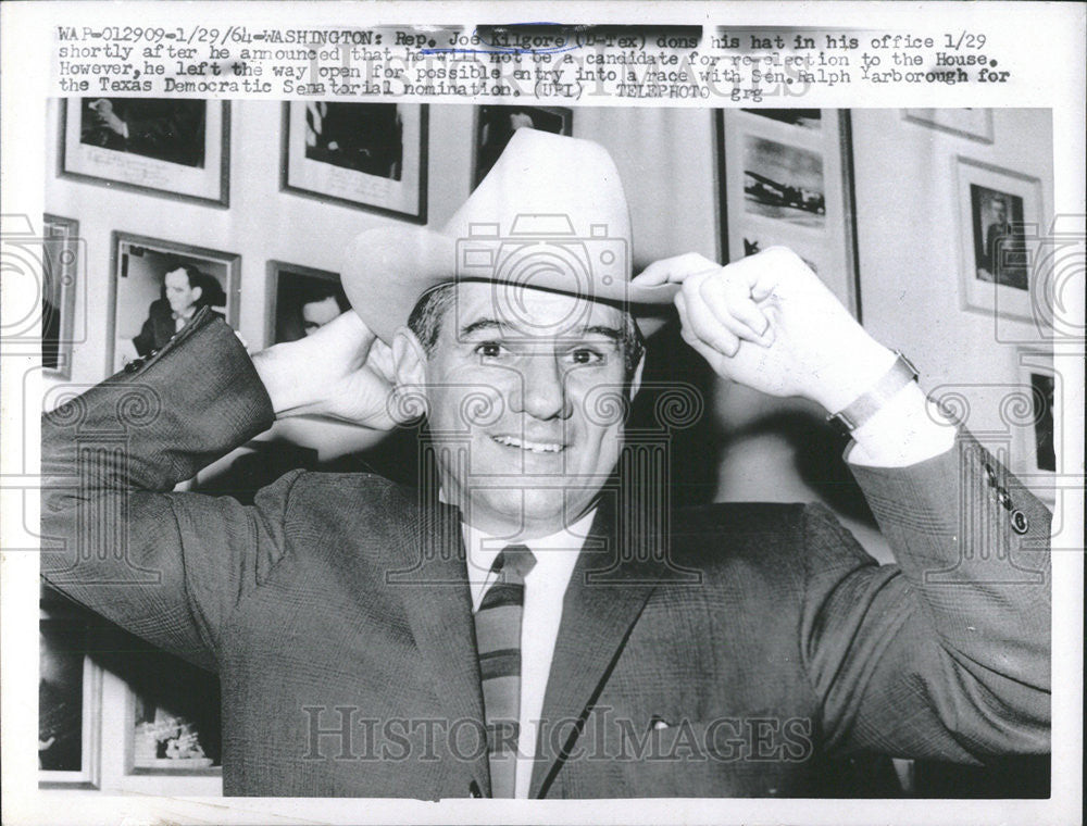 1964 Press Photo Washington Joe Kilgore Ralph Texas Democratic - Historic Images